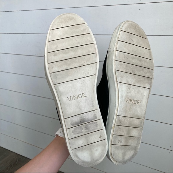 Vince Nira Black Chelsea High Top Slip On Sneakers Women’s Size 9 - Picture 10 of 11